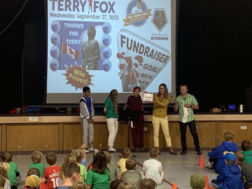 Terry Fox Fundraising Assembly